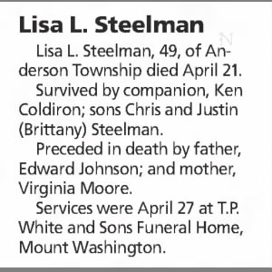 Obituary for Lisa L. Steel