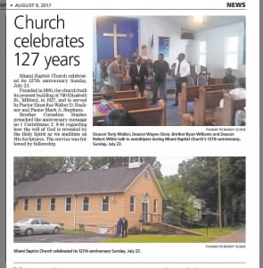 Randy Kleine Photographer | August 9, 2017 | Church Celbrates 127 years